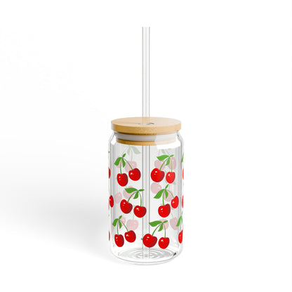 Cherry Sipper Glass, 16oz