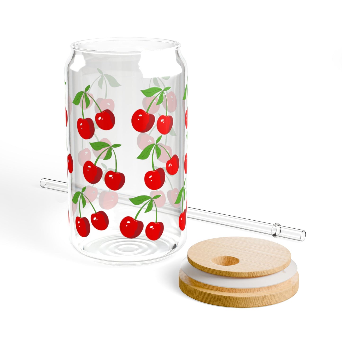 Cherry Sipper Glass, 16oz